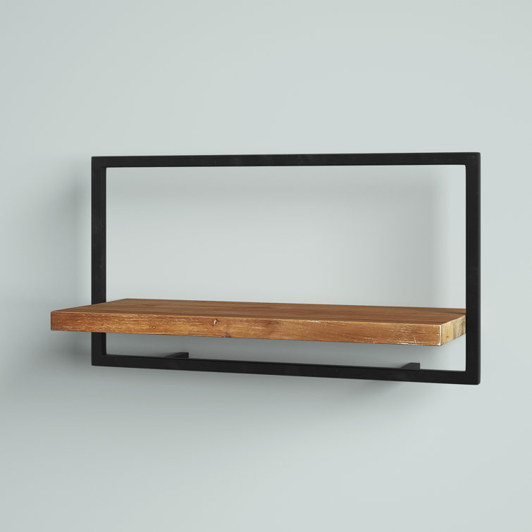 Wide Metal Frame Wall Shelf